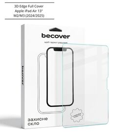Скло захисне BeCover 3D Edge Full Cover Apple iPad Air 13" M2/M3 (2024/2025) (714775)
