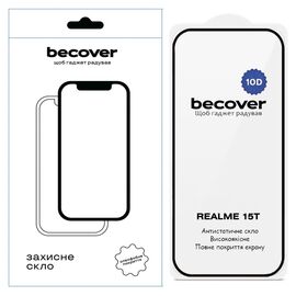 Скло захисне BeCover 10D Realme 15T Black (714765)