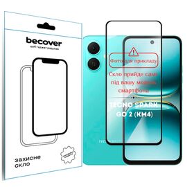 Скло захисне BeCover 10D Tecno Spark Go 2 (KM4) Black (714370)