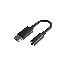 Перехідник USB-C M to 3.5mm F 0.1m black Defender (63011)