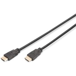 Кабель мультимедийный HDMI M to HDMI M 5.0m 4K60Hz Ethernet black Digitus (DK-330123-050-S)