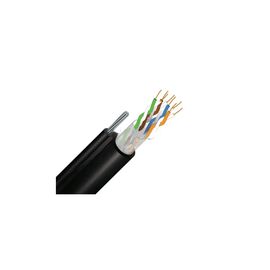 Кабель сетевой FinMark UTP CAT5e 4P 24AWG PE-M B 305m Drum, внешний, трос 7*0,5мм (279728)
