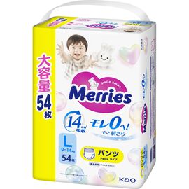 Подгузники Merries Ultra Jumbo Розмір L (9-14 кг) 54 шт (4901301442956)