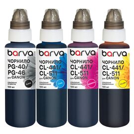 Чернила Barva Canon PG-40BK pigm + CL-41C/M/Y 4x100 мл, special (CPG40-100-MP)