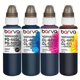 Чернила Barva Canon PG-510BK pigm + CL-511C/M/Y 4x100 мл, special (CPG510-100-MP)