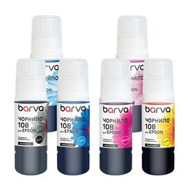 Чернила Barva Epson 108 6x70 мл, BK/C/M/Y/LC/LM, special, OneKey (E108-070-MP)