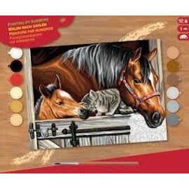 Набор для творчества Sequin Art PAINTING BY NUMBERS SENIOR Stable Dooor Trio (SA1523)