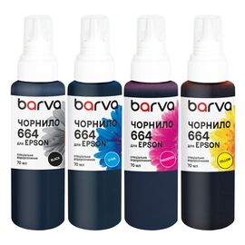 Чернила Barva Epson 664 4x70 мл, special, BK/C/M/Y (E664-070-MP)