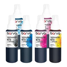 Чернила Barva Epson 673 6х70 мл, special, BK/C/M/Y/LC/LM (E673-070-MP)