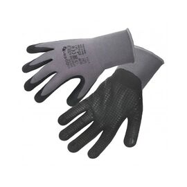 Защитные перчатки Hoegert BODE HT5K762-10 из нейлона/спандекса покрыты микропенным нитрилом темно-серые, 10 (HT5K762-10)