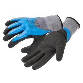 Защитные перчатки Hoegert FILS HT5K764-11 с вспененным нитрилом 3/4 голубые, 11 (HT5K764-11)