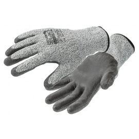 Защитные перчатки Hoegert FUHSE HT5K763-9 противопорезные с полиуретановым покрытием светло-серые, 9 (HT5K763-9)