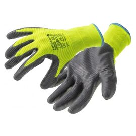 Защитные перчатки Hoegert VECHTE HT5K760-11 гофрированные с нитриловым покрытием зелени, 11 (HT5K760-11)