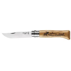 Нож Opinel 8 Animalia America Elk (002627)