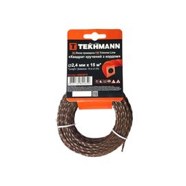 Жилка косильная Tekhmann "Квадрат витый с кордом" 2,4 мм × 15 м (42624015)