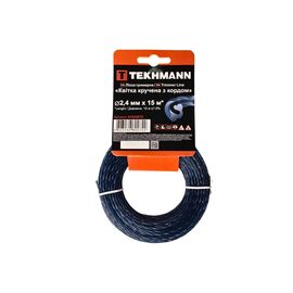 Жилка косильная Tekhmann "Цветок витый с кордом" 2,4 мм × 15 м (41524015)