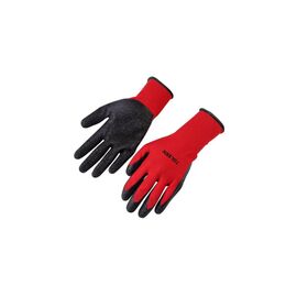 Защитные перчатки Tolsen полиэстер с латексным покрытием красный L (9) (45512)
