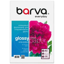 Бумага Barva A5, 230 г/м2, Everyday, gloss, 100 с (IP-CE230-451)