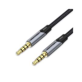 Кабель мультимедийный 3.5mm M to 3.5mm M 1.0m (4pin) gray Vention (BAQHF)