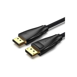 Кабель мультимедийный DisplayPort M to DisplayPort M 1.0m black Vention (HCCBF)