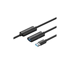 Дата кабель USB 3.0 AM/AF 5.0m Active black Vention (CBMBJ)