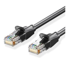 Патч-корд 1.5м, UTP cat 6 RJ-45 black Vention (IBEBG)