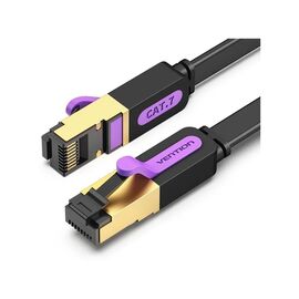 Патч-корд 2м, FTP cat 7 RJ-45 black Vention (ICABH)