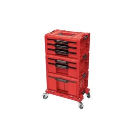 Ящик для инструментов QBRICK SYSTEM набор на платформе, 21", 525*345*885, SYSTEM PRO Drawer Workshop Set 6 Red (Z260370PG003)