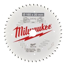 Диск пильный Milwaukee PFTE,.165х20х2,2мм, 48 зуб. (4932471295)