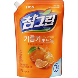 Средство для ручного мытья посуды Lion Cheonhyehyang Японский Мандарин Запасной блок 1.2 л (8806325629306)