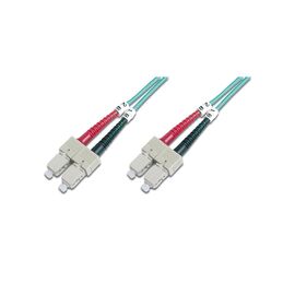 Оптический патчкорд Digitus SC/UPC-SC/UPC, 50/125, MM, OM3, duplex, 3м (DK-2522-03/3)