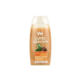 Гель для душа Voi Coffee Scrub & Wash Natural Fruit Seeds Whitening Effect 400 мл (8681608226133)