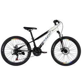 Велосипед Space 24" MARS DD FR рама-11" ST 2026 чорний з білим (OPS-SP-24-059)