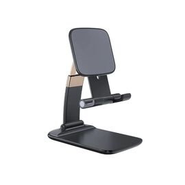 Подставка для планшета и телефона Knight Foldable Desk Mobile Phone Holder Stand (Alloy) Black Essager (EZJZM-QS01)