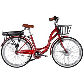 Электровелосипед Dorozhnik 26" eAQUAMARINE BH рама-17" 36B 13А*г 500Вт 2026 бордовий (ELB-D-26-315)