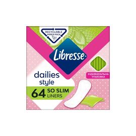 Ежедневные прокладки Libresse Dailies Style So Slim 64 шт. (7322540575477)