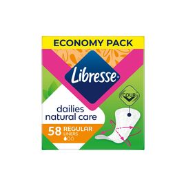 Ежедневные прокладки Libresse Natural Care Dailies 58 шт. (7322540575453)