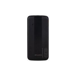 Батарея универсальная AWEI 10000mAh P20K, 12W, Black (6954284009744)