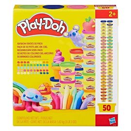 Набор для творчества Hasbro Play-Doh маса для ліплення Райдужні сюрпризи 50 баночок (G1761)