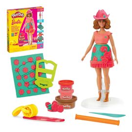 Набор для творчества Hasbro Play-Doh Barbie Квітковий візерунок та бахрома (G1360)