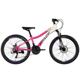 Велосипед Space 26" AURORA DD FR рама-13" ST 2026 біло-рожевий (OPS-SP-26-095)