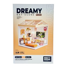 Конструктор Mini House румбокс серии Интерьер – Гостиная (свет) (8006)