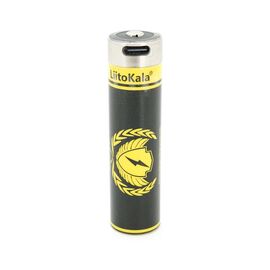 Аккумулятор 18650 4000mah (3800-4000mah), 3.7V(2.75-4.2V), Type-C, 70.5*18.5mm Liitokala (USB-King4000)
