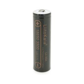 Аккумулятор 18650 3500mah (3300-3500mah), 3.7V(2.75-4.2V), Black Liitokala (Lii-35A-JT)