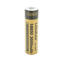 Аккумулятор 18650 3600mah (3300-3600mah), 3.7V(2.75-4.2V), Yellow Liitokala (Lii-36S-JT)