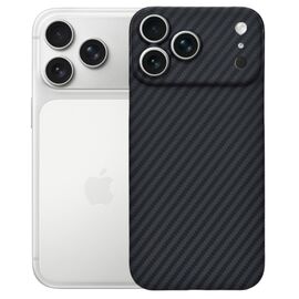 Чохол до мобільного телефона BeCover FIBRA Carbonite MagSafe Apple iPhone 17 Pro Black (715409)