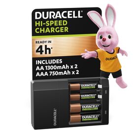Зарядное устройство для аккумуляторов Duracell CEF14 + 2 rechar AA1300mAh + 2 rechar AAA750mAh (5007497 / 5004990)