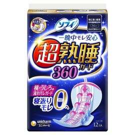 Гигиенические прокладки Unicharm Sofy Deep Sleep Guard Ночные 12 шт (4903111359660)