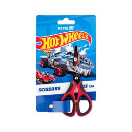 Ножницы Kite детские с резиновыми вставками и рисунком на лезвии Hot Wheels 13 см (HW25-148)