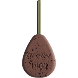 Грузило Brain In-Line Flat Lead 140g 2шт/уп Brown (1858.32.20)